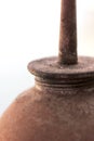 Old vintage rusty metal oil can Royalty Free Stock Photo