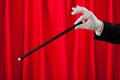 Close-up Of Magician With The Magic Wand