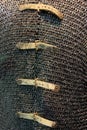 Close up of mail armor that knights wore in medieval times, Cleveland Art Museum, Ohio,2016 Royalty Free Stock Photo