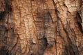 Close up majestic tree trunk old bark in forest textured brown wood pine oak plant macro wooden background timber lumber Royalty Free Stock Photo