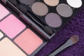 Close up make up palette set