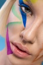 Close up of make-up woman face