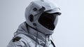 A close up of a man in an astronaut suit with helmet, AI
