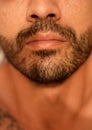 Close up man beard