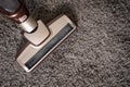 Close-up Of man using A Vacuum Cleaner professional vacuum clea