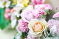 Close up many colorful flower rose for wedding & flower. Royalty Free Stock Photo