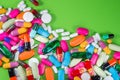 Close up of many colorful pills Royalty Free Stock Photo