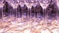 close up of many different wine glasses Royalty Free Stock Photo