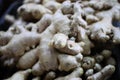 Close up, many ginger has health benefits