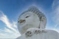 Close-up marble statue of a snow-white Big Buddha on the island of Phuket in Thailand Royalty Free Stock Photo