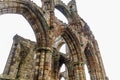 Ruins of Whitby Abbey, a 7th-century Christian monastery that later became a Benedictine abbey.