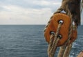 Close-up of Mast on traditional sailboats Royalty Free Stock Photo