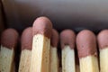 Close up of matches