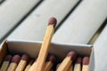 Close up of matches