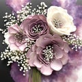 Mauve Floral Bouquet With Baby\'s Breath