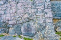 Close up of Mayan ruins Archeology area in Tulum. Yucatan