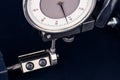 Dial gauge when measuring endmill with ball bearing Royalty Free Stock Photo