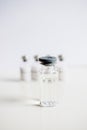 Close up medical reagent bottle