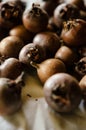 Close-up medlar fruits Royalty Free Stock Photo