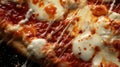 close up of melted bubbling cheese on a pizza