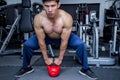 Close Up Men in Gym Exercise Concepts for Body Health