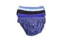 Close up men underwear on white Royalty Free Stock Photo