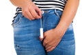 Close up menstruation tampon Royalty Free Stock Photo