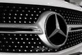 Close up Mercedes Benz logo Royalty Free Stock Photo