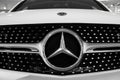 Close up Mercedes Benz logo