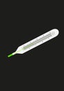 Close-up of a mercury medical thermometer Royalty Free Stock Photo