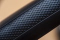 Close-up the metal casing of a black iron tube Royalty Free Stock Photo