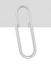 Close up of a metal paper clip