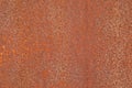 Close-up of metal surface of rubiginous color Royalty Free Stock Photo