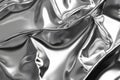 Metallic liquid abstract surface with ripple effect. AI generated Royalty Free Stock Photo