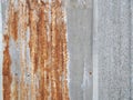 Close up metallic sheet with dirty stain and rust Royalty Free Stock Photo