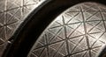 Close-up of a metallic surface featuring Royalty Free Stock Photo