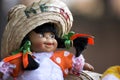 Close up of Mexican Souvenir Dolls Royalty Free Stock Photo