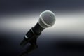 Close-up of microphone Royalty Free Stock Photo