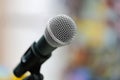 Close-up of microphone Royalty Free Stock Photo