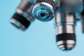 Close up of Microscope in a laboratory Royalty Free Stock Photo