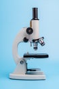 Close up of Microscope in a laboratory Royalty Free Stock Photo