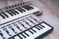 Close up MIDI Controller Royalty Free Stock Photo