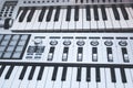Close up MIDI Controller Royalty Free Stock Photo