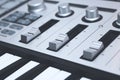 Close up MIDI Controller Royalty Free Stock Photo