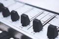 Close up MIDI Controller Royalty Free Stock Photo