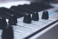 Close up MIDI Controller Royalty Free Stock Photo