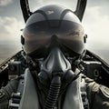 A close up of a military pilot Royalty Free Stock Photo