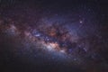 Close - up Milky Way. Long exposure photograph,with grain Royalty Free Stock Photo