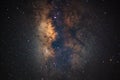 Close - up Milky Way. Long exposure photograph,with grain Royalty Free Stock Photo