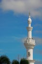 Close up of minaret of mosque